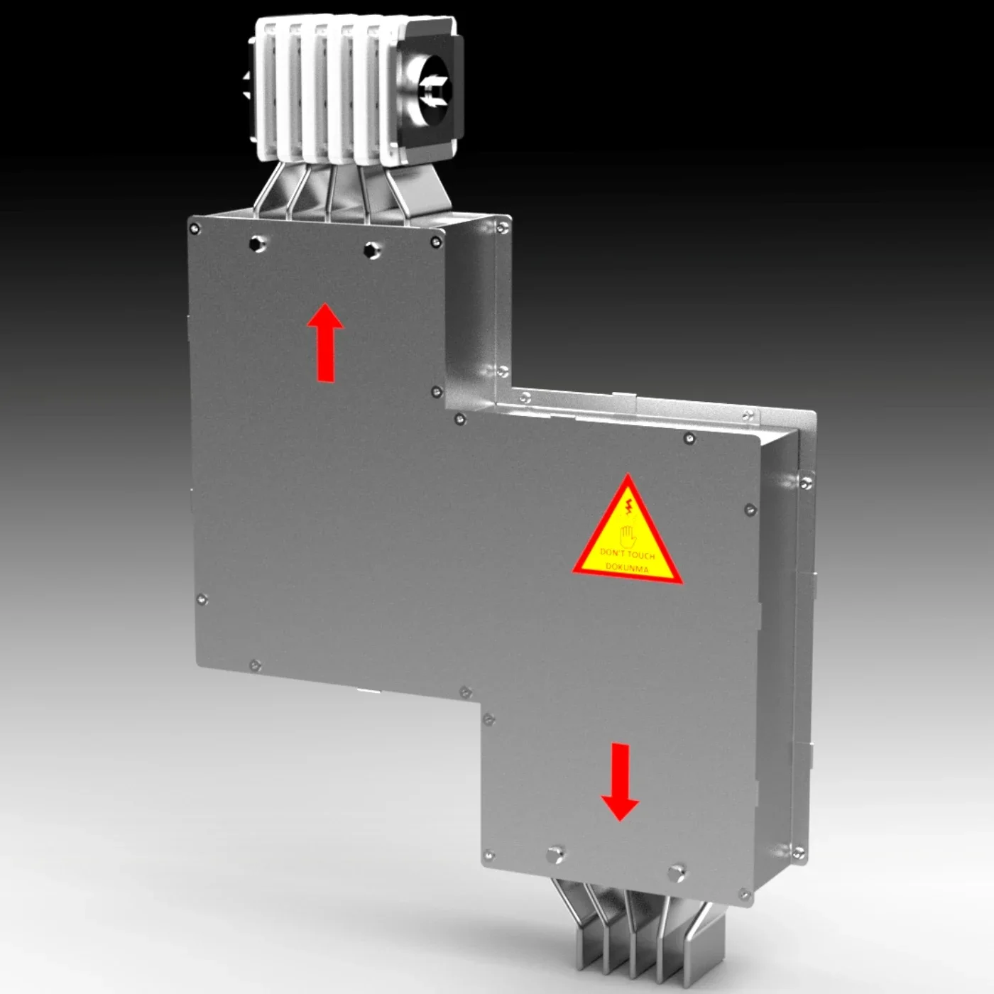 1K Power Busbar Yukarı-Aşağı Dikey Ofset Modülü görsel 1