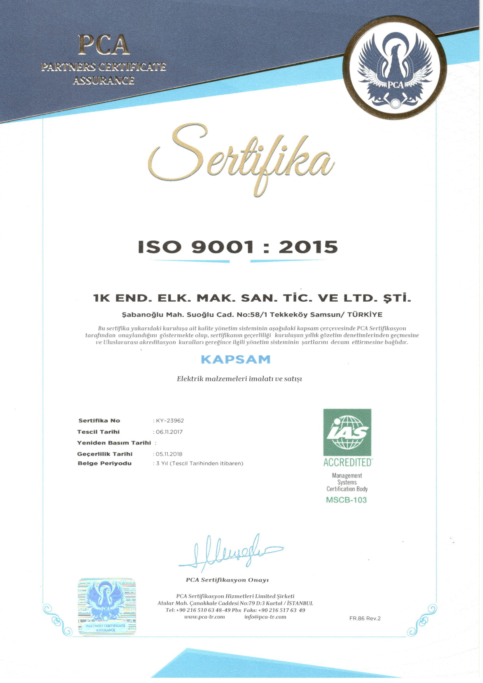 ISO 9001 TÜRKÇE -1